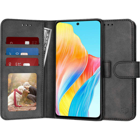 Techsuit - Diary Book - Oppo A58 4G - Black
