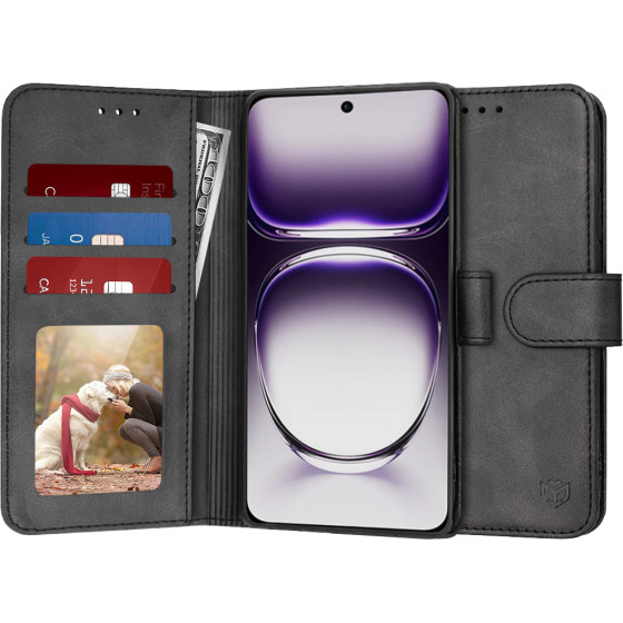 Techsuit - Diary Book - Oppo Reno12 - Black