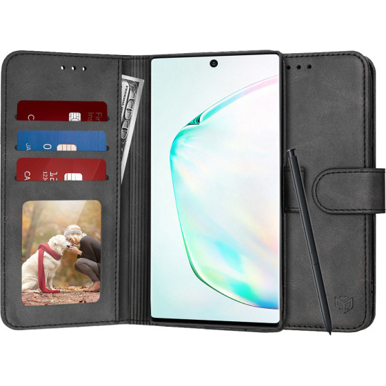Techsuit - Diary Book - Samsung Galaxy Note 10 Plus / Note 10 Plus 5G - Black