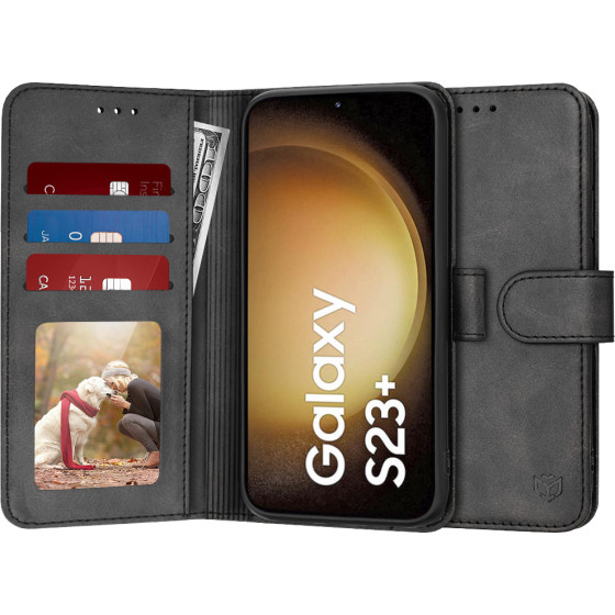 Techsuit - Diary Book - Samsung Galaxy S23 Plus - Black