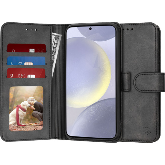 Techsuit - Diary Book - Samsung Galaxy S24 Plus - Black