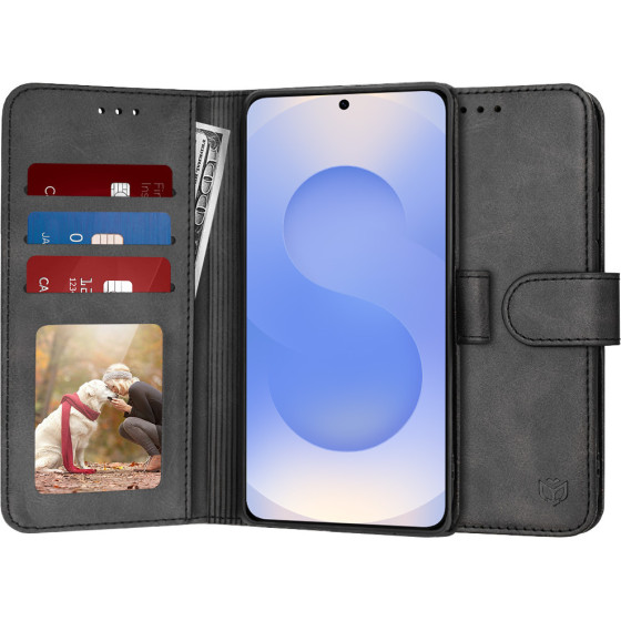 Techsuit - Diary Book - Samsung Galaxy S25 - Black