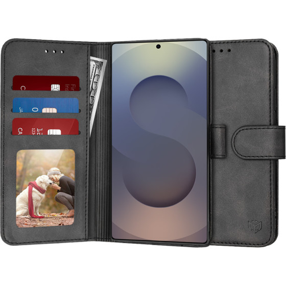 Techsuit - Diary Book - Samsung Galaxy S25 Ultra - Black