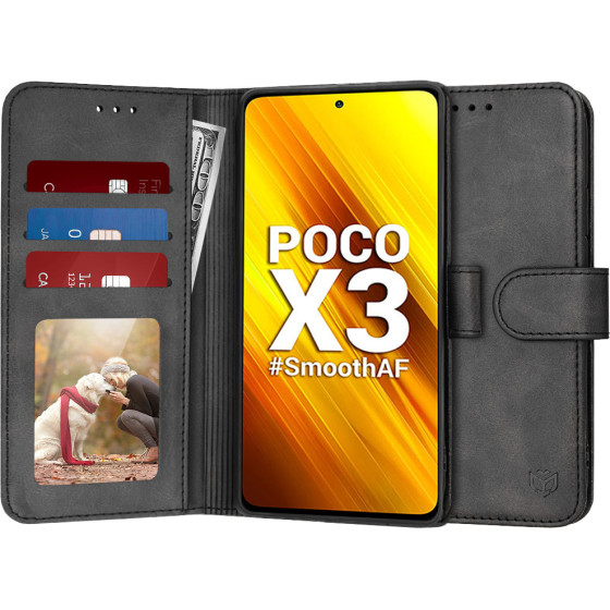 Techsuit - Diary Book - Xiaomi Poco X3 / Poco X3 NFC / Poco X3 Pro - Black