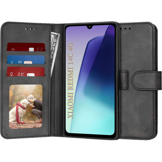 Techsuit - Diary Book - Xiaomi Redmi 14C / Poco C75 - Black