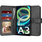 Techsuit - Diary Book - Xiaomi Redmi A3 / Redmi A3x - Black