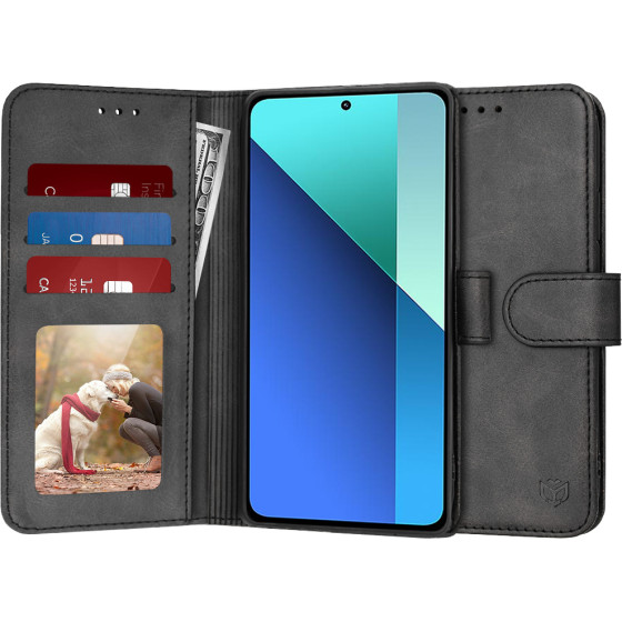 Techsuit - Diary Book - Xiaomi Redmi Note 13 4G - Black