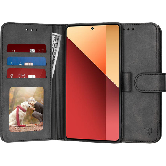 Techsuit - Diary Book - Xiaomi Redmi Note 13 Pro 4G / Poco M6 Pro 4G - Black