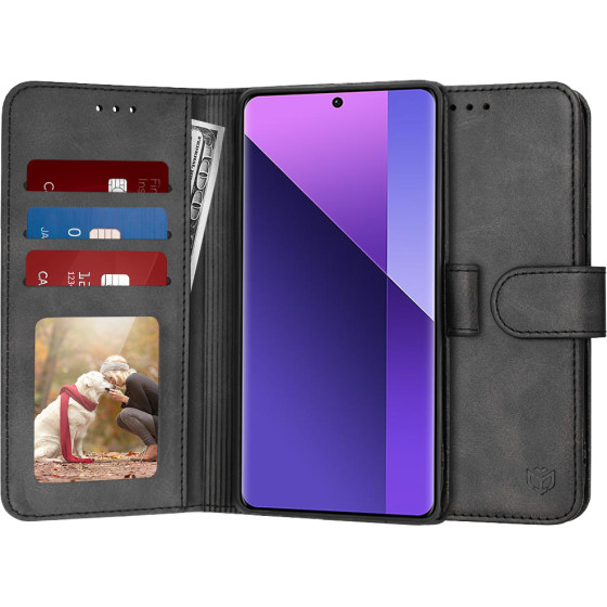 Techsuit - Diary Book - Xiaomi Redmi Note 13 Pro+ 5G - Black