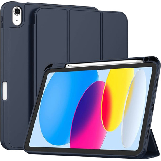 Techsuit - Flex Trifold (with Pencil Holder) - iPad 10 (2022) 10.9 / 11 (2025) - Dark Blue