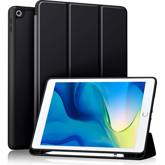 Techsuit - Flex Trifold (with Pencil Holder) - iPad 10.2 (2019 / 2020 / 2021) - Black