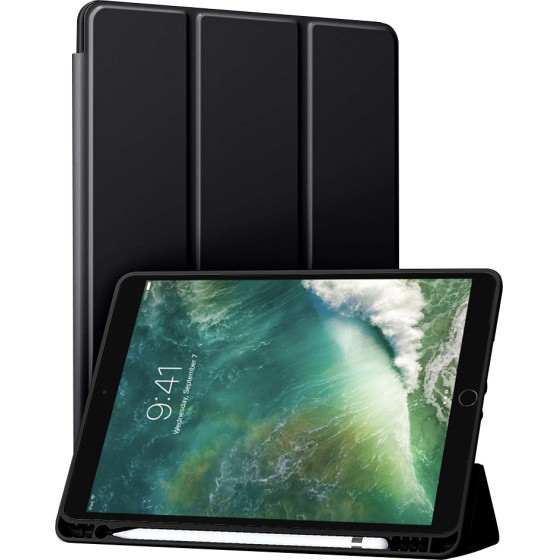 Techsuit - Flex Trifold (with Pencil Holder) - iPad Air 10.5 2019 / Pro 10.5 2017 - Black