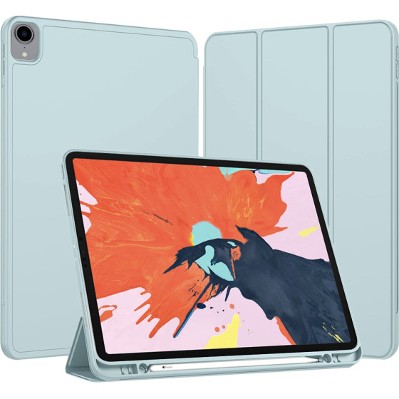 Techsuit - Flex Trifold (with Pencil Holder) - iPad Pro 12.9 (2018/2020/2021/2022) - Sky Blue