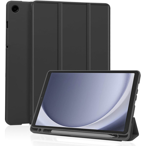 Techsuit - Flex Trifold (with Pencil Holder) - Samsung Galaxy Tab A9 - Black