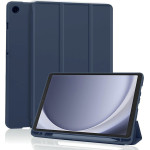 Techsuit - Flex Trifold (with Pencil Holder) - Samsung Galaxy Tab A9 - Dark Blue