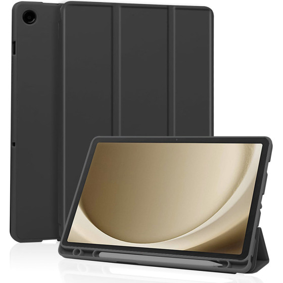 Techsuit - Flex Trifold (with Pencil Holder) - Samsung Galaxy Tab A9 Plus - Black