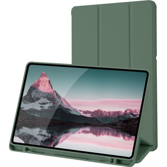 Techsuit - Flex Trifold (with Pencil Holder) - Samsung Galaxy Tab S6 Lite (2020/2022/2024) - Green