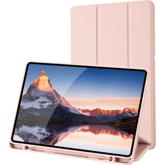 Techsuit - Flex Trifold (with Pencil Holder) - Samsung Galaxy Tab S6 Lite (2020/2022/2024) - Pink