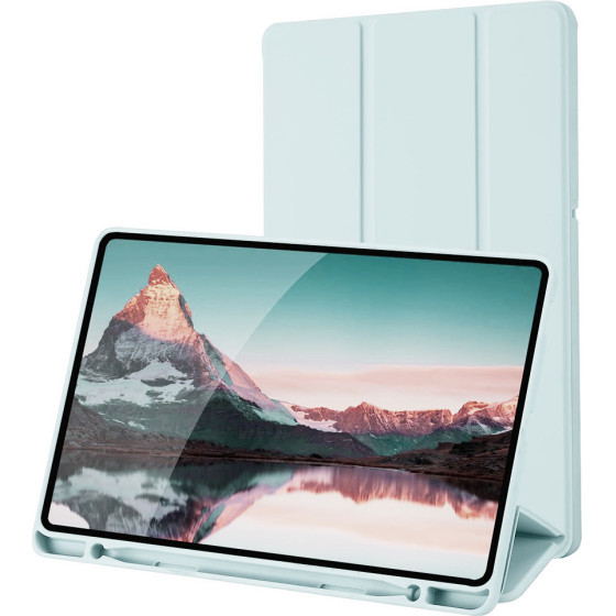 Techsuit - Flex Trifold (with Pencil Holder) - Samsung Galaxy Tab S6 Lite (2020/2022/2024) - Sky Blue