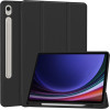 Techsuit - Flex Trifold (with Pencil Holder) - Samsung Galaxy Tab S9 / S9 FE / S10 FE - Black