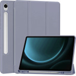 Techsuit - Flex Trifold (with Pencil Holder) - Samsung Galaxy Tab S9 / S9 FE / S10 FE - Purple
