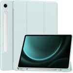 Techsuit - Flex Trifold (with Pencil Holder) - Samsung Galaxy Tab S9 / S9 FE / S10 FE - Sky Blue