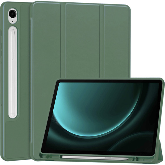 Techsuit - Flex Trifold (with Pencil Holder) - Samsung Galaxy Tab S9 FE / S10 FE - Green