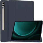Techsuit - Flex Trifold (with Pencil Holder) - Samsung Galaxy Tab S9 FE Plus - Dark Blue