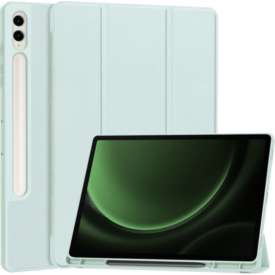 Techsuit - Flex Trifold (with Pencil Holder) - Samsung Galaxy Tab S9 FE Plus - Sky Blue