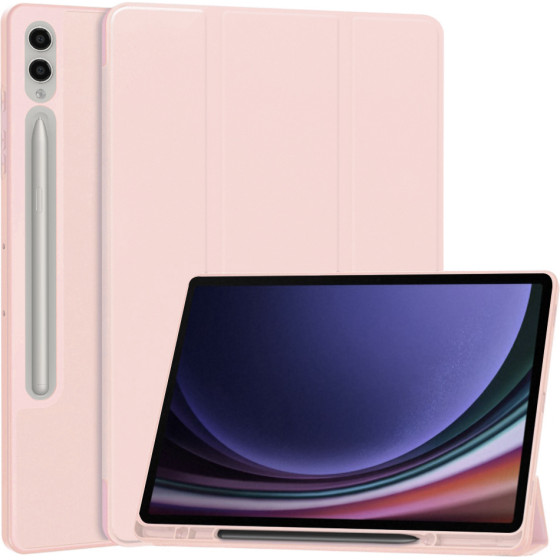 Techsuit - Flex Trifold (with Pencil Holder) - Samsung Galaxy Tab S9 Plus / S10 Plus - Pink