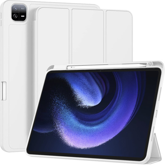 Techsuit - Flex Trifold (with Pencil Holder) - Xiaomi Pad 6 / Pad 6 Pro - Gray