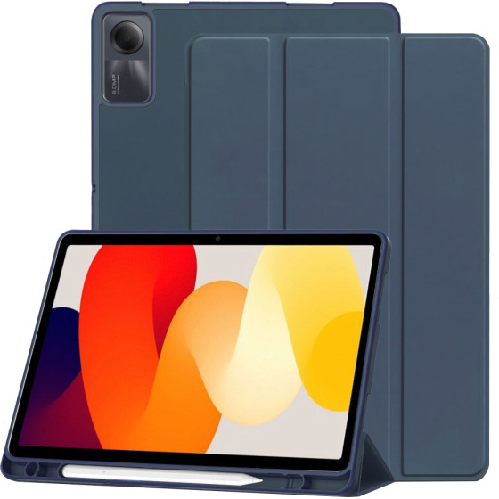 Techsuit - Flex Trifold (with Pencil Holder) - Xiaomi Redmi Pad SE 11'' - Dark Blue