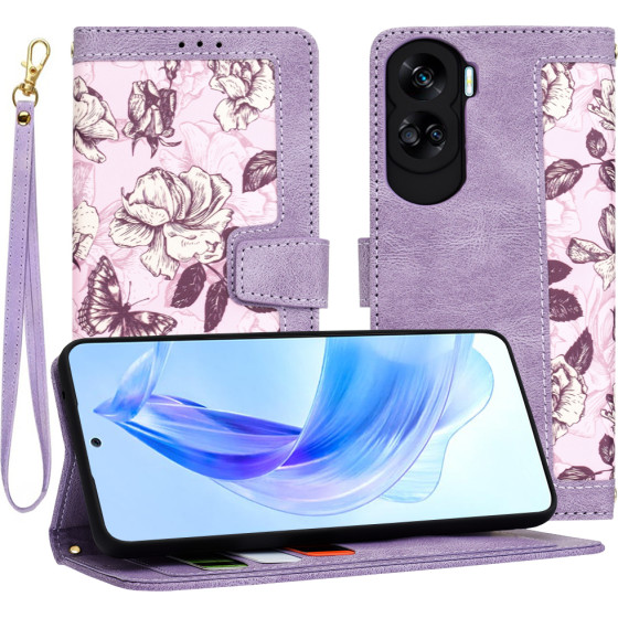 Techsuit - FlipCraft - Honor 90 Lite - Mysterious Purple