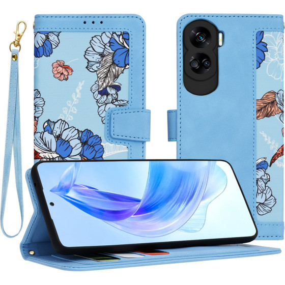 Techsuit - FlipCraft - Honor 90 Lite - Vibrant Blue