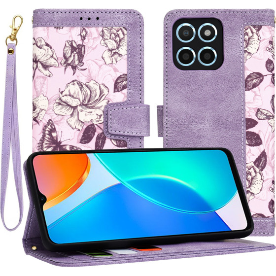 Techsuit - FlipCraft - Honor X6 / X8 5G / 70 Lite - Mysterious Purple