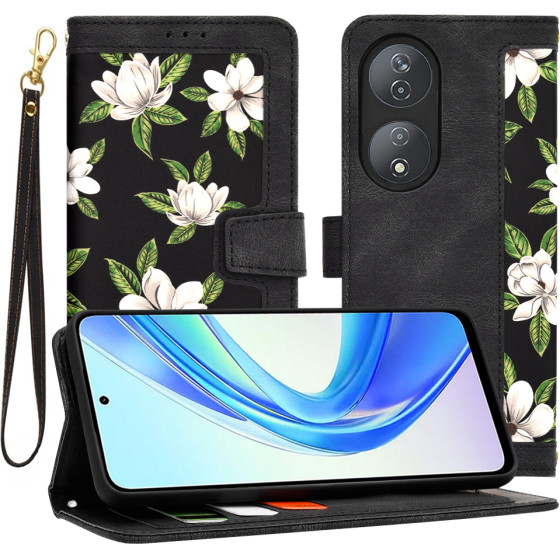 Techsuit - FlipCraft - Honor X7b / X7b 5G / 90 SMART - Flowers of the Dawn