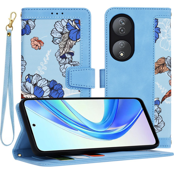 Techsuit - FlipCraft - Honor X7b / X7b 5G / 90 SMART - Vibrant Blue