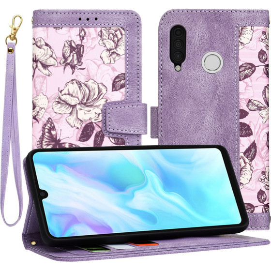 Techsuit - FlipCraft - Huawei P30 Lite / P30 Lite New Edition - Mysterious Purple