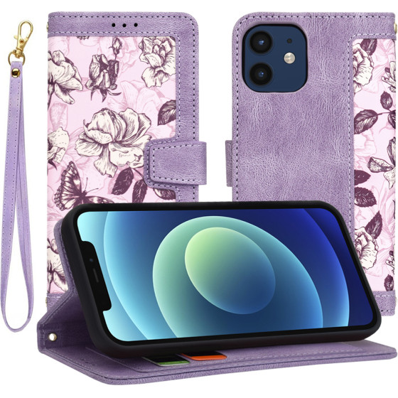 Techsuit - FlipCraft - iPhone 12 / 12 Pro - Mysterious Purple