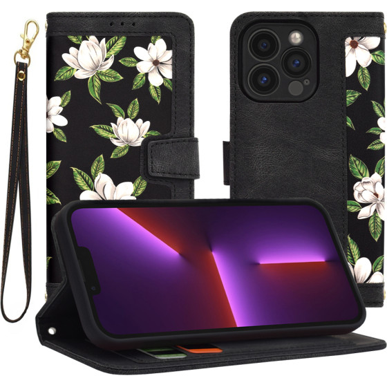 Techsuit - FlipCraft - iPhone 13 Pro - Flowers of the Dawn