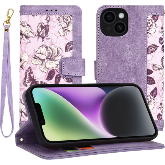 Techsuit - FlipCraft - iPhone 14 - Mysterious Purple