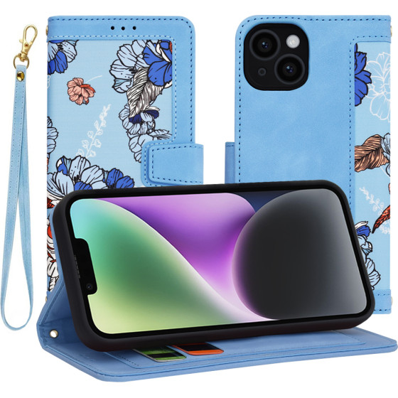 Techsuit - FlipCraft - iPhone 14 - Vibrant Blue