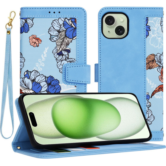 Techsuit - FlipCraft - iPhone 15 Plus - Vibrant Blue