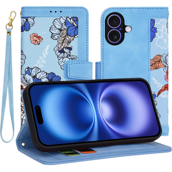 Techsuit - FlipCraft - iPhone 16 - Vibrant Blue