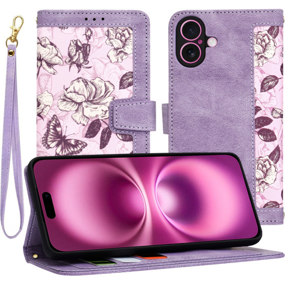 Techsuit - FlipCraft - iPhone 16 Plus - Mysterious Purple