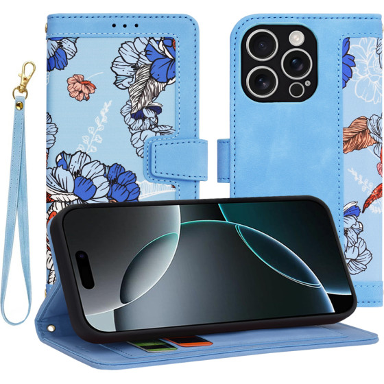 Techsuit - FlipCraft - iPhone 16 Pro - Vibrant Blue