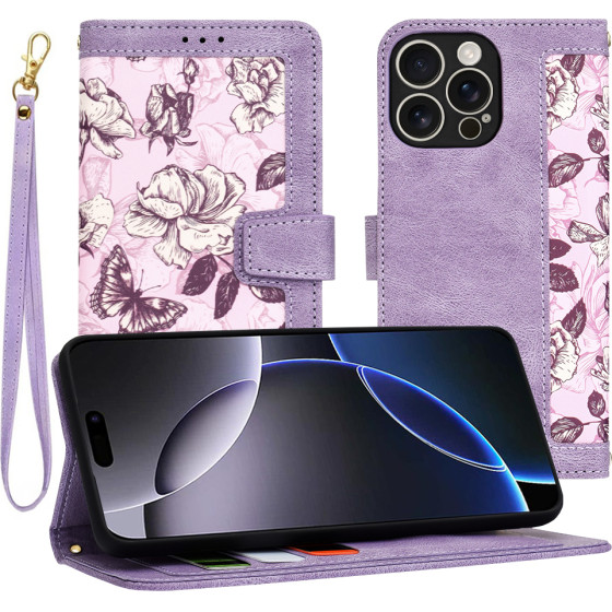 Techsuit - FlipCraft - iPhone 16 Pro Max - Mysterious Purple