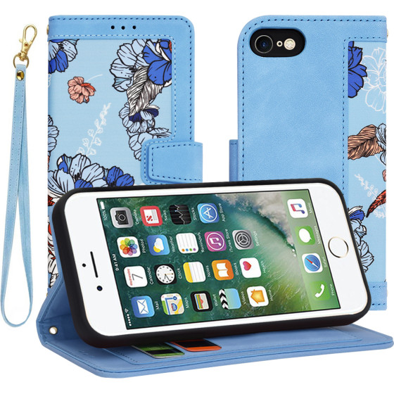 Techsuit - FlipCraft - iPhone 7 / iPhone 8 / iPhone SE 2, SE 2020 / iPhone SE 3, SE 2022 - Vibrant Blue