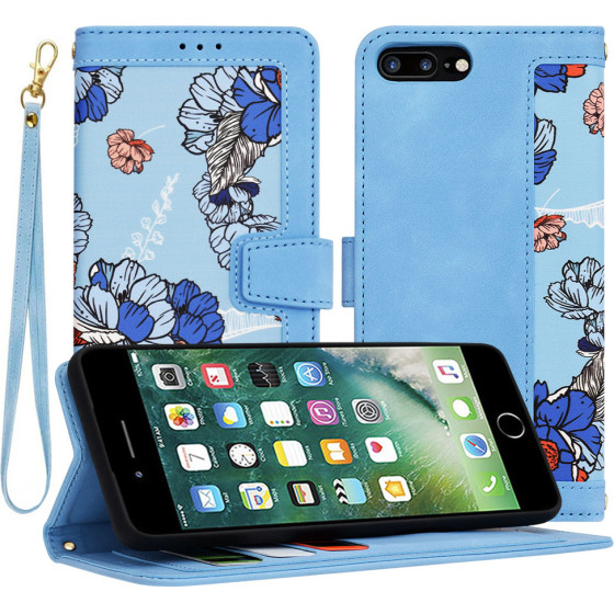 Techsuit - FlipCraft - iPhone 7 Plus / iPhone 8 Plus - Vibrant Blue