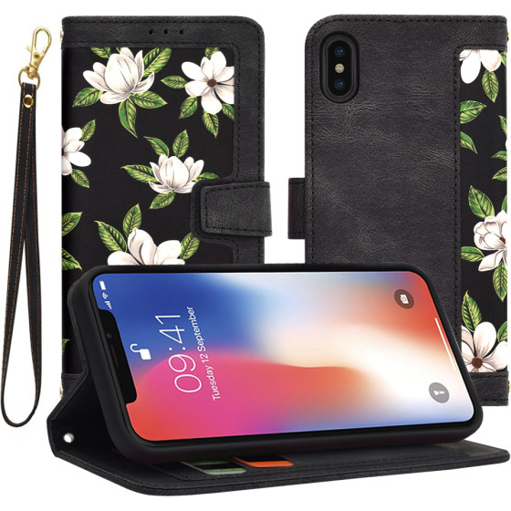 Techsuit - FlipCraft - iPhone X / iPhone XS - Flowers of the Dawn
